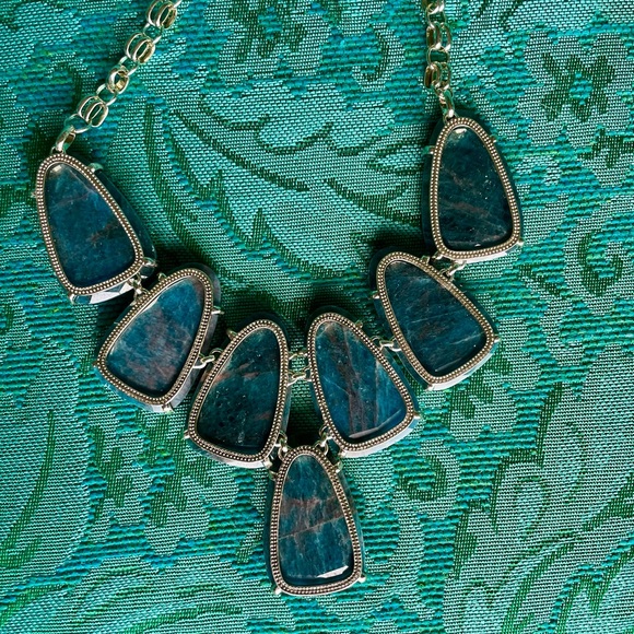 Kendra Scott Harlow Necklace Aqua Apatite NWT - Picture 9 of 12